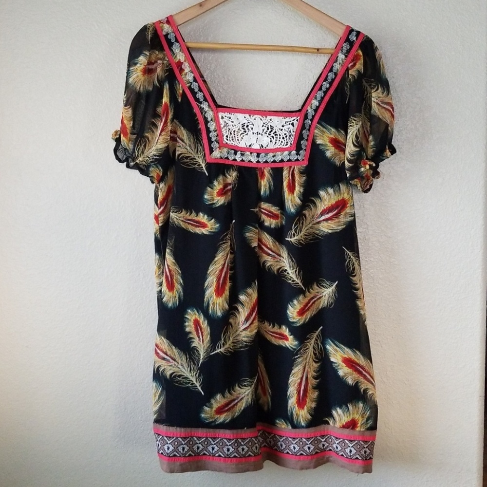 Feathers & Lace Dress/Tunic